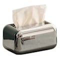 Miniatyrbillede 1 af 5: Luksus Sølv Tissue Boxe Opbevaring Servietholder Papirkasse Organizer Ornament Håndværk Skrivebord