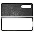 Miniatyrbillede 3 af 8: Business PU læder telefonetui til Galaxy Z Fold 3 ridsefast foldbar skærm telefoncover sort