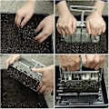 Miniatyrbillede 3 af 5: Havefrøplantningsværktøj: Manuel Clod Maker Soil Blocker