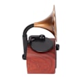 Pikkukuva 7 / 8: Retro Bluetooth-kaiutin Trumpet Flower Professional Strong Bass Portable Wood Style Stereo-kaiutin kotiinTumma puun väri