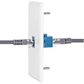 Pikkukuva 3 / 5: 2 Pakkausta Ethernet Coax Seinälevy Pistorasia 1 Cat6 Portilla ja 1 Kullatulla Coax F Type Portilla RJ45 Wa