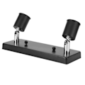 Miniatyrbillede 7 af 8: Elegant E27-lampeholder med rektangulær drejebase, gør-det-selv-tilbehør til loft- og væglampe, sort