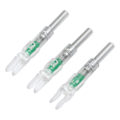 Miniatyrbillede 2 af 8: 3 stk. bueskydning oplyste nocks plast automatisk med switch 6,2 mm indre diameter bueskydning nock hale til natjagt grøn