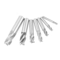 Miniatyrbillede 5 af 8: 7 stk./sæt 4 Flutes 6-20mm HSS End Mill Router Bit Roughing Chipbreaker Fræser