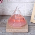 Miniatyrbilde 2 av 8: Særegen diamantformet værvarsel glassflaske hjemmedekorasjon bursdagsgave rosa