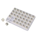 Miniatyrbild 5 av 8: 35 st tangentbordsomkopplare 3-stifts RGB SMD linjär dammtät föroljande tangentbordsbrytare för spel Mekaniskt tangentbord enkelfjäder