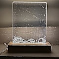 Miniatyrbild 5 av 5: Rektangulär Massiv Bok Trä LED-bas För Resin Bokstavslampa Akrylglas Resin Konst Trä Ljusdisplay Bas LED-stativ Dropship Varmt Ljus