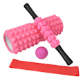 Pikkukuva 1 / 8: 33cm Piikkimäinen Jooga Ontto Vaahtomuovirulla Hierontatanko Fascia Pallosetti Pilates 33CM 5in 1