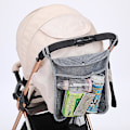 Miniatyrbild 1 av 5: Universal Stroller Mesh förvaringsväska för barnvagn och hängande förvaring - 34 x 30cm