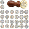 Miniatyrbilde 1 av 2: Voks Segl Stempel Messinghode Forseglingsstempel For Invitasjonsbrev Tre F