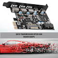 Pikkukuva 8 / 8: Monitoiminen PCB 5-porttinen TypeC-PCIe-laajennuskortti PCIe-sovitinkortti