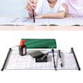 Miniatyrbilde 7 av 8: Student Calligraphy Practice Tool Set Writing Brush Ink Stick Writing Cloth (Blue)