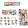 Miniatyrbilde 5 av 5: Treknapper 225 Stykker Fargerike Knapper Blomsterknapper