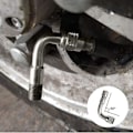 Miniatyrbillede 5 af 5: 6 stk. Dækadapter Dækventilforlænger 45/90/135 grader til bil motorcykel cykel