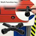 Miniatyrbilde 3 av 4: Elektrisk Måler Elektrisk Nøkkelboks Nøkkel Elektrisk Boks Nøkler 4-veis Multifunksjonell Elektrisk Boks Nøkkel, Trekantnøkkel i Sort Elektrisk Kontrollskap, T-nøkkel