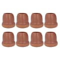 8 st Stolsbensskydd TPE Golvskydd Möbelbensskydd Set Kit för Bord Pall Brun M
