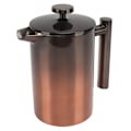 Miniatyrbillede 8 af 8: Fransk Press Kaffemaskine Te-brygger med Filter Dobbelt Lag 304 Rustfrit Stål Gradient Rampe til 800ml
