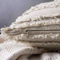 Miniatyrbild 3 av 4: Set med 2 Blandade Kuddfodral Dekoration Fransförsedda Örngott Linne Kuddfodral Skydd Dekor Klassisk för Soffa Hem Sovrum Vardagsrum 45 * 45 CM Beige