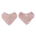 Miniatyrbillede 5 af 8: 2 stk. Jadestone øjenplaster reducerer ansigtsødem lindrer øjenbelastning hjerteformet sten øjenpude til massage pink