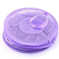 Miniatyrbilde 5 av 5: Plassbesparende hengende mesh-bamseoppbevaring, sett med 3, for barnerom, bad, balkong (rosa, rosa, lilla)