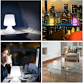 Miniatyrbillede 4 af 4: Bluetooth-højttaler og LED-bordlampe med fjernbetjening til soveværelse og udendørs brug