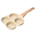 Miniatyrbillede 1 af 3: Sund Non-Stick 4-kops Æggepande: Perfekt til Morgenmad og Omeletter