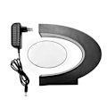Miniatyrbilde 1 av 8: C-formet magnetisk svevende fotoramme Hjemmekontor Dekor Gave (EU-kontakt)