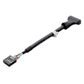 Pikkukuva 5 / 5: Usb 3.0 19-nastainen uros - naaras Usb 2.0 9-nastainen emolevyn koteloadapterikaapeli
