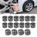 Miniatyrbilde 7 av 8: 20 stk 17 mm mutter bilhjul auto navskruebeskyttelse tyverisikring dekselhette grå