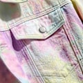 Miniatyrbillede 4 af 5: Børstet Denim Jakke XL Herre Tie Dye Multicolor
