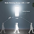 Miniatyrbilde 3 av 5: Automatisk Lys, Bærbar Bevegelsessensor Lys, 3 Modus Nattlys 12 LED USB Oppladbar med Magnetisk Klistremerke Varmt Lys for Garderobe/Gang/Trapp