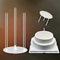 Miniatyrbillede 4 af 5: Flerlags Fødselsdagskagestativ Holder Dessert Spacer Til DIY Køkkenbageværktøj - zzy 8 Tommer