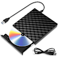Pikkukuva 1 / 5: USB 3.0 ulkoinen CD DVD -asema Windows 10/8/7/XP/Vista/Linux/Mac OS/PC -käyttöjärjestelmille