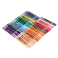 Miniatyrbild 6 av 8: 48 st Acrylic Paint Markers 0,7 mm spets 48 färger Fadeless Safe Nontoxic Acrylic Paint Pens för läder trä metall