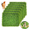 Miniatyrbild 1 av 5: Kycklingrede Pads Set, 12\" x 12\" Turf Rutor Matta Redlåda Bäddmaterial för Hönshus Konstgräs Inomhus Utomhus DIY Dekor -GSL 6.14 3 ST