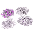 Miniatyrbilde 3 av 8: 100 sett trykknapper i fargerik messing med installasjonsverktøy - Hibiscus Purple