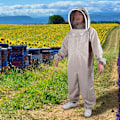Miniatyrbild 2 av 8: Bi-dräkt med huva, skyddskläder för biodling, anti-bi-utrustning