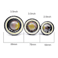 Miniatyrbilde 3 av 5: 2 Stk Universal Grønt LED Tåkelys Angel Eyes Halo Ring Runde Frontlykter