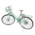 Miniatyrbillede 6 af 8: Mini cykelmodel simulering baseret design holdbar legering lysegrøn iøjnefaldende flot indretning cykel legetøj