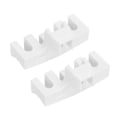 Miniatyrbillede 6 af 8: 2 stk. Badminton Stringing Racquet Load Spreader Badminton Tennis Racquet Pulling Machine Threading Tilbehør Høj Belastning Spreader Beskytter Hvid