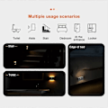 Miniatyrbillede 5 af 5: LED Bevægelsessensor Natlampe, 2700K Varm Hvid LED Klæbende Skabslys ZD B2 EE 2 stk
