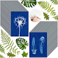 Miniatyrbillede 2 af 5: 60 Ark Soltryk Papir Cyanotype Papir Kit, A5 Solkunst Papir med 1 Plastikværktøj kompatibelt med Soltryk, Solar Paper-B16
