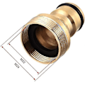 Miniatyrbillede 3 af 5: Slangehane Blandingsbatteri Tilslutningsadapter Vandslange Samler Universal Fittings Konnektorer Vandhave Vanding