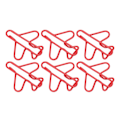 Miniatyrbillede 3 af 8: 100 stk. flyformede papirclips Rustforebyggende pletteringsproces Sød papirclips til scrapbogskortfremstilling rød