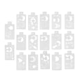 Miniatyrbillede 6 af 8: 2 sæt Stencils til ansigtsmaling Professionel prinsesse tegneseriefigur Genanvendelige udhulede stencils til kropsmaling