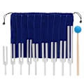 Pikkukuva 1 / 8: 9 kpl 174/ 285/ 396/ 417/ 528/ 639/ 741/ 852/ 963HZ Tuning Fork Sound Healing Therapy set