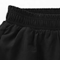 Pikkukuva 7 / 8: Miesten 2-in-1-urheiluleggingsit, juoksutrikoot, joustavat, nopeasti kuivuvat treenihousut, joissa taskut ulkoilulajeihin, musta, L