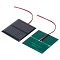 Miniatyrbild 3 av 8: 2 st 5,5 V 0,6 W trådbunden solpanel multifunktionell bärbar mini solpanel polysilikon
