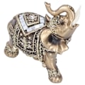 Miniatyrbillede 8 af 8: Elefant Statue Figur Figur Feng Shui Resin Dyre Ornament Kunst Håndværk Desktop Dekoration Guld M 10x5x10cm