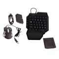 Miniatyrbild 7 av 8: Bärbar Mini Gaming Tangentbord Mus USB RGB Handledsstöd Halv Hand 35 Keys Tangentbord Mus med Converter för Android för IOS